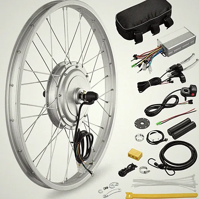 Yescom Electric Bicycle 24" Front Wheel E-Bike Conversion Kit 36V 750W Throttle